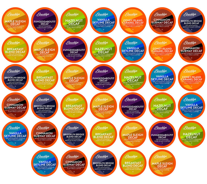 Brooklyn Beans 40-Count Decaf Variety Pack Coffee Pods — Main view