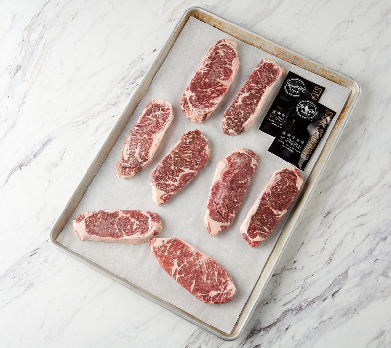 Kansas City Steak Co. (8) 8-oz Strip Steaks — View 2
