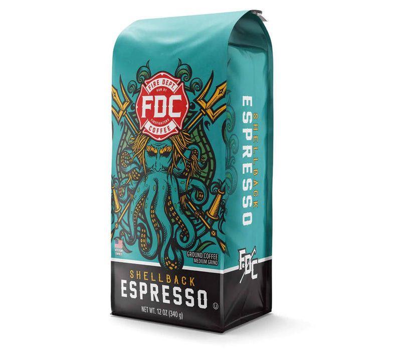Fire Dept. Coffee 12-oz Shellback Ground Espresso — Main view