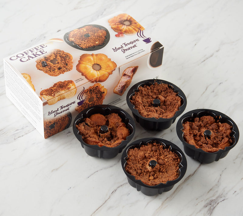 Island Treasures (4) 4.5 oz Coffee Cakes in Choice of Flavor — View 2