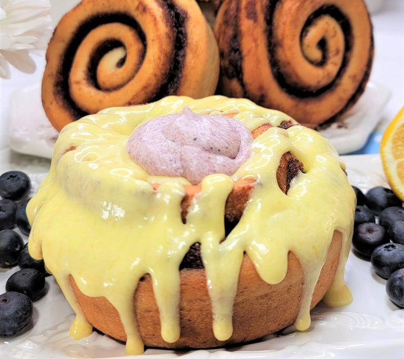 CinnaMom Bakery 6-Pack Blueberry Lemon Jumbo Cinnamon Rolls — Main view