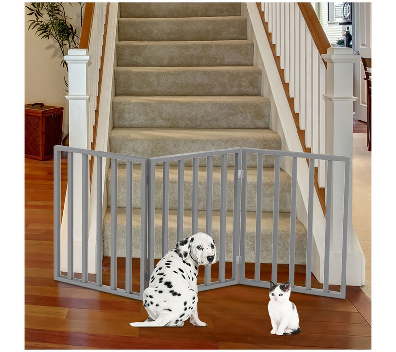 Pet Adobe 3-Panel Folding Pet Gate — View 12