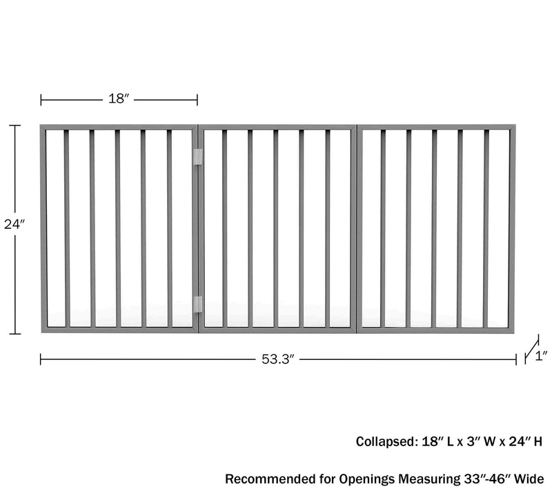 Pet Adobe 3-Panel Folding Pet Gate — View 8
