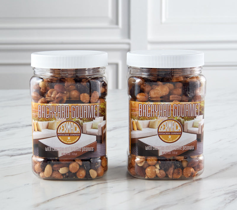 Germack (2) 15-oz Jars of Backyard Gourmet Nut Mix — View 2