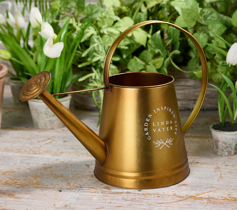 Elegant Metal Garden Watering Can by Linda Vater — Main view