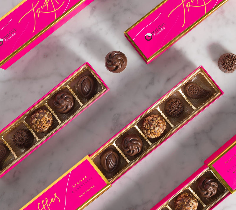 Good Girl Chocolate Set of (3) 5pc Truffle Gift Boxes — View 3
