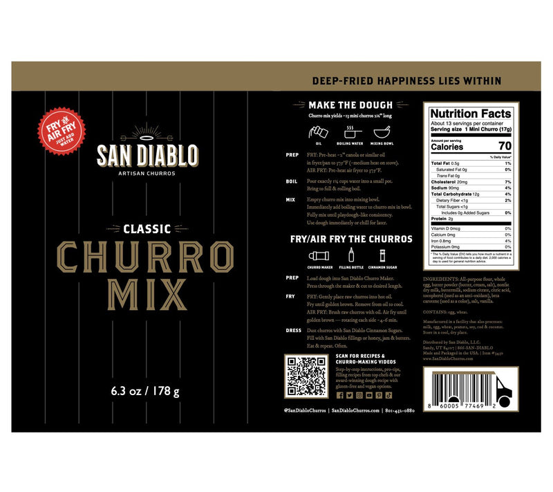 San Diablo Churro Mix Refill and Toppings Kit — View 2