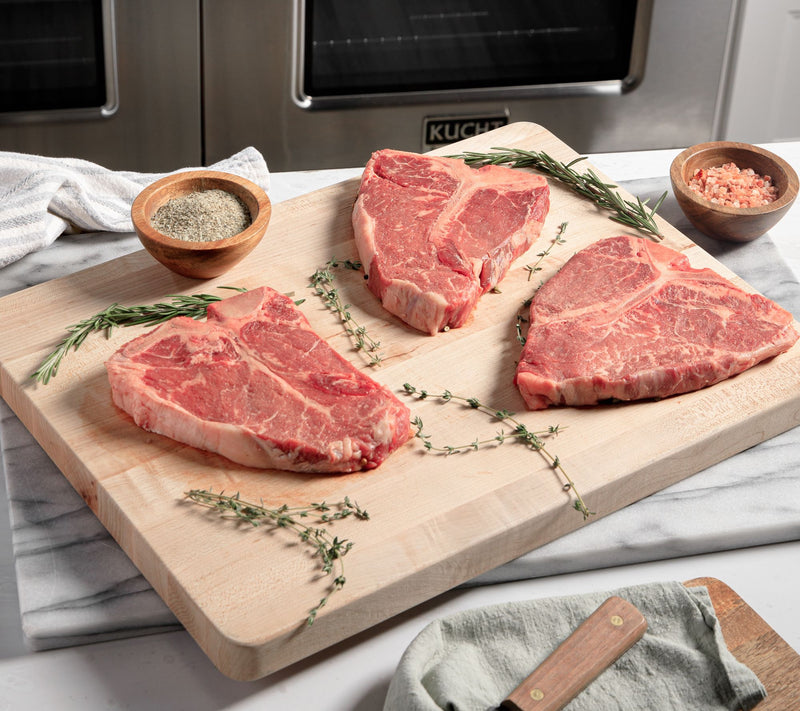Rastelli's (4) 20 oz. Black Angus Porterhouse Steaks — Main view