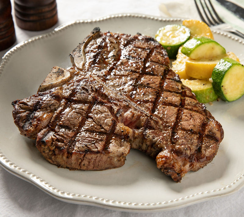 Rastelli's (4) 20 oz. Black Angus Porterhouse Steaks — View 2