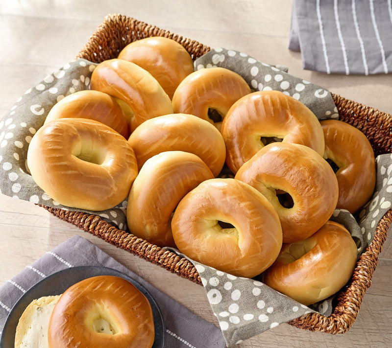 Just Bagels (24) 3.5-oz NYC Challah Bagels in Choice of Flavors — Main view