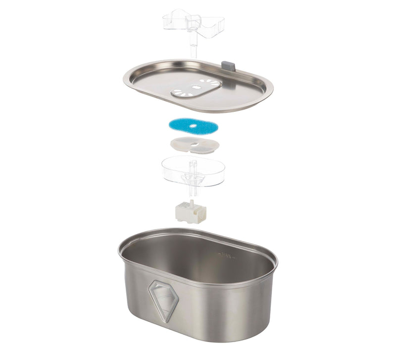 Petmaker Stainless Steel Water Fountain for Small Pets — View 6