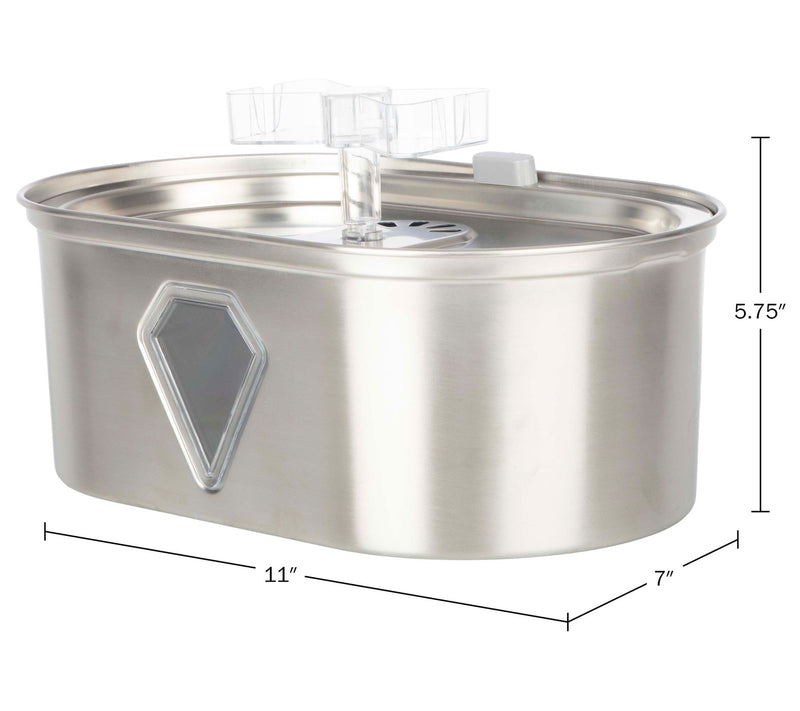 Petmaker Stainless Steel Water Fountain for Small Pets — View 4