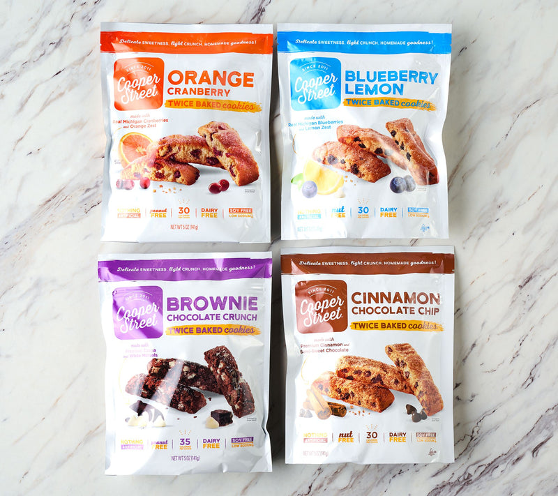 Cooper Street (4) 5-oz Bags Twice Baked Cookies in Flavor Choice — View 2