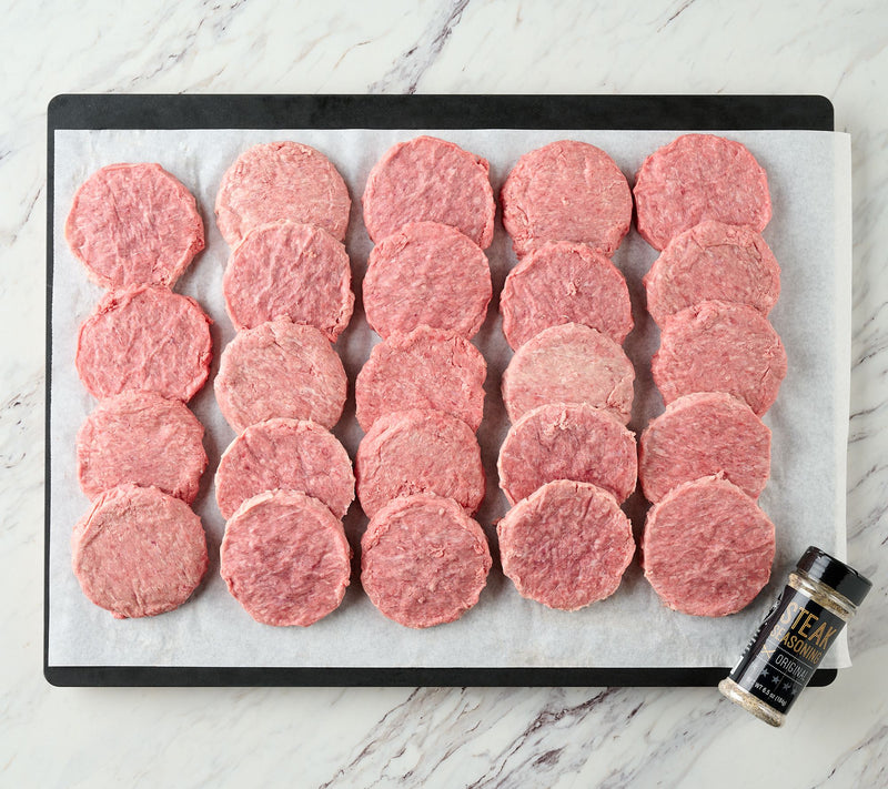 Kansas City Steak Co. (24) 4.5-oz Steakburgers & Seasoning — View 2