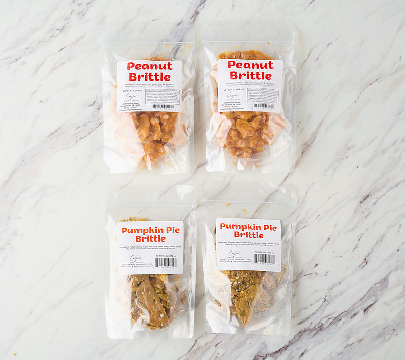 Cooper's Candy (4) 6-oz Bags Pumpkin Seed & Peanut Brittle Duo — View 2