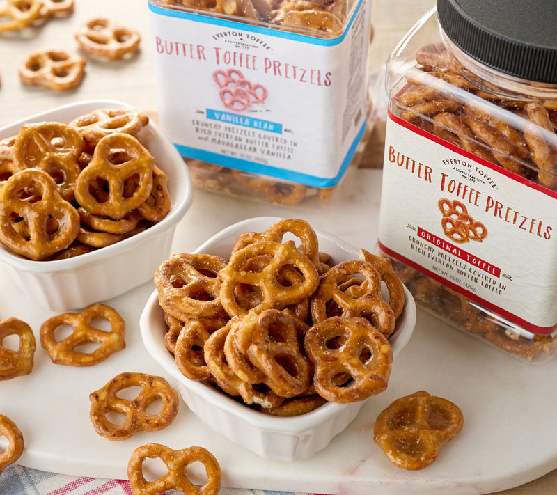 Everton Toffee (2) 15 oz. Jars Traditional Recipe Butter Toffee Pretzels — Main view