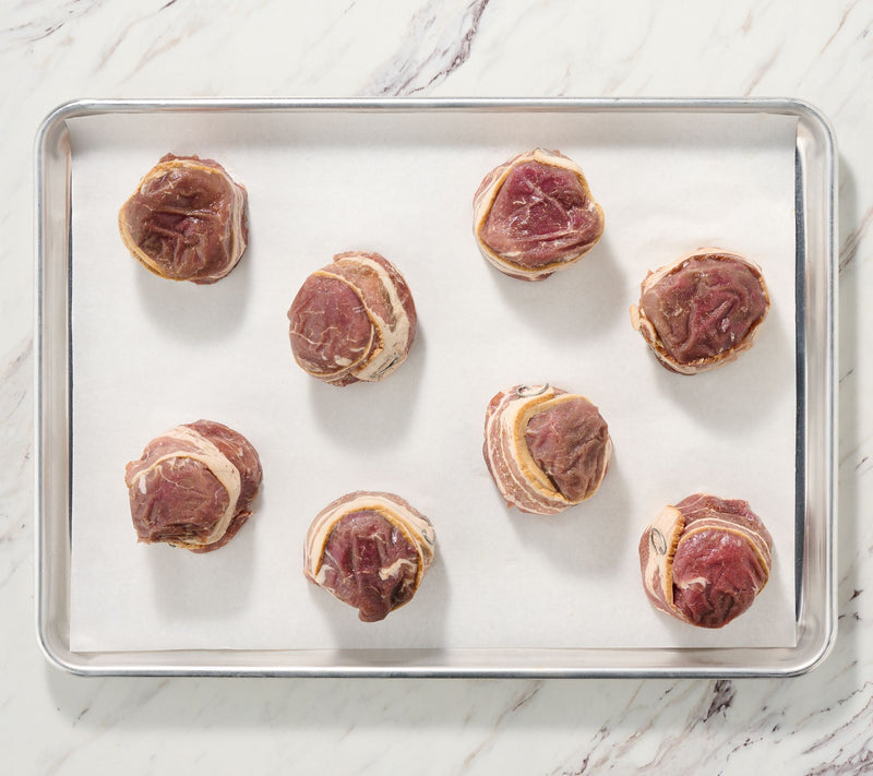 Rastelli's (8) 5-oz Bacon Wrapped Filet Mignons — View 2