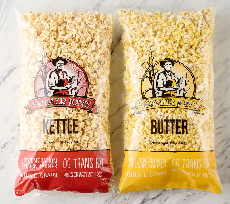 Farmer Jon's 2 Jumbo Bags of Gourmet Popped Popcorn — View 2