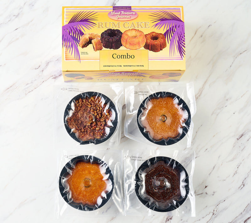 Island Treasures (4) 4-oz Autumn Flavored Rum Cakes — View 2