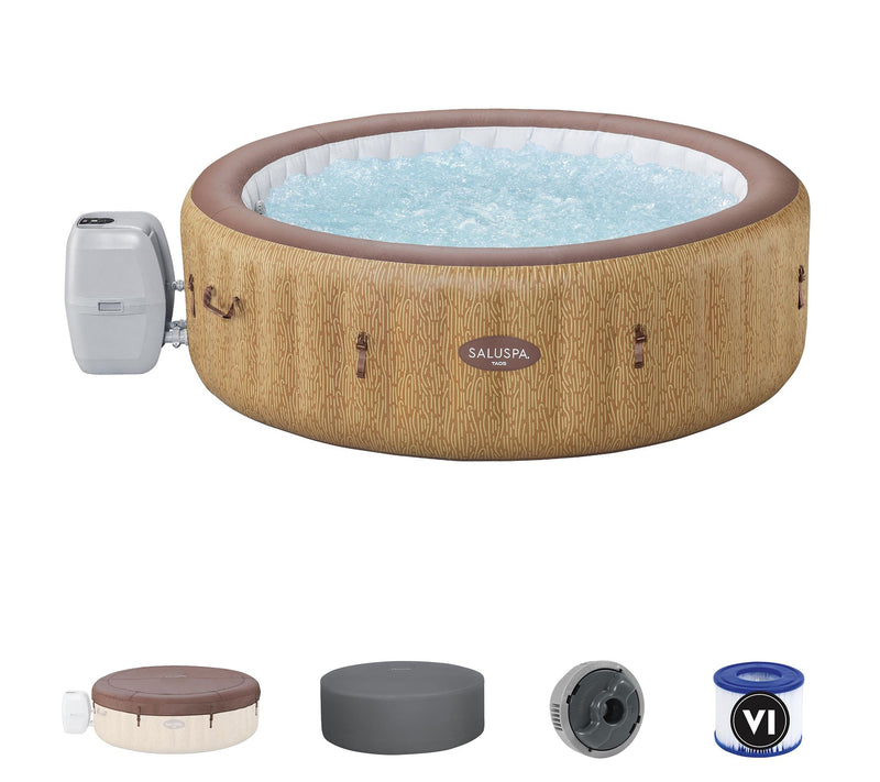Taos by Bestway 5-7 Person EnergySense Inflatable Heated Hot Tub — View 4
