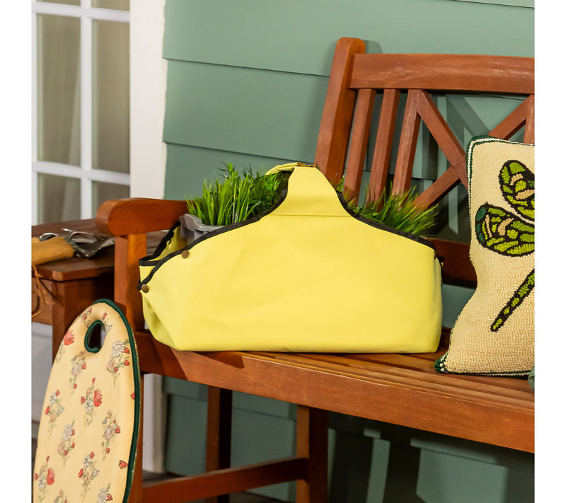 Evergreen 3-in-1 Convertible Garden Tote w/ Kneeler Mat — View 5