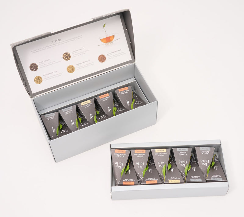 Tea Forte Winter 20-ct Pyramid Tea Infuser Gift Box — Main view