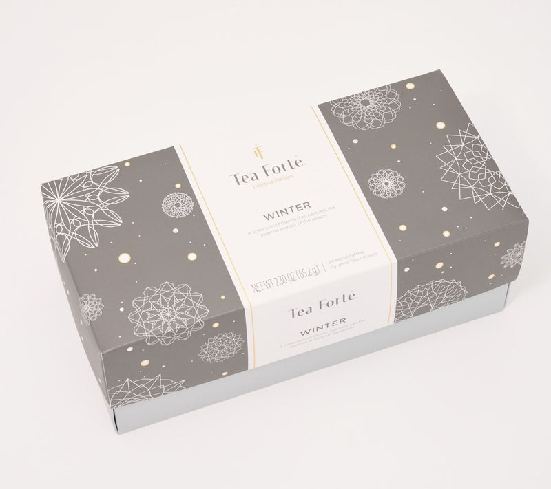 Tea Forte Winter 20-ct Pyramid Tea Infuser Gift Box — View 2