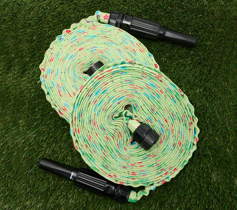 Bernini 2-pack 40' Fabric HydroHose Compact Hoses with Nozzles — View 2