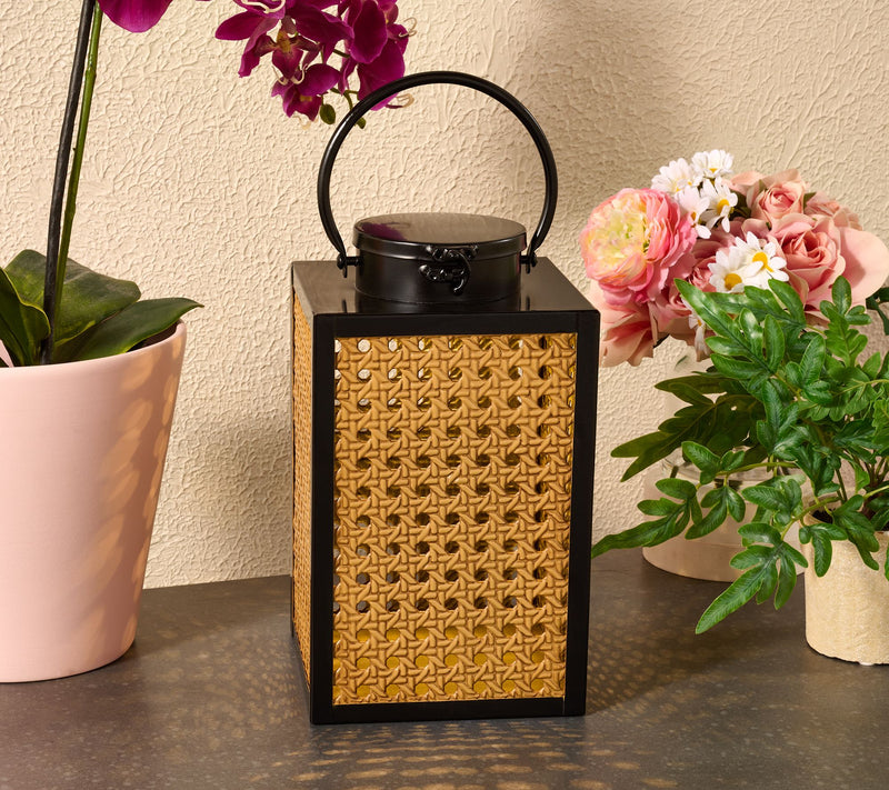 Barbara King Battery Operated Metal Cane Lantern — Main view