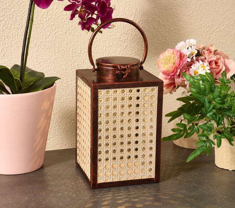 Barbara King Battery Operated Metal Cane Lantern — View 6