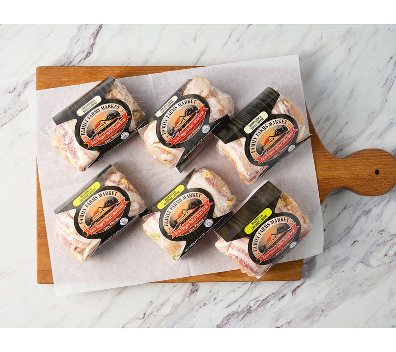 Family Farms (6) 14-oz Bacon Wrapped Stuffed Chicken Breasts — View 2