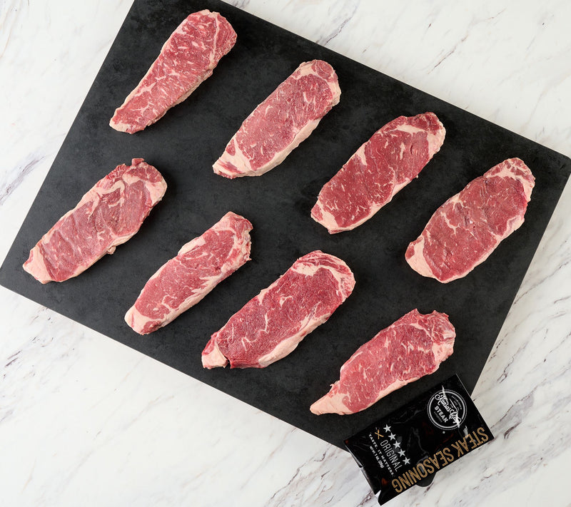 Kansas City Steak Co. (8) 10-oz Strip Steaks — View 2