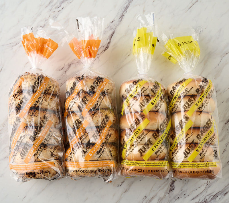 Just Bagels (24) 4 oz NYC Everything Bagel Assortment — View 4