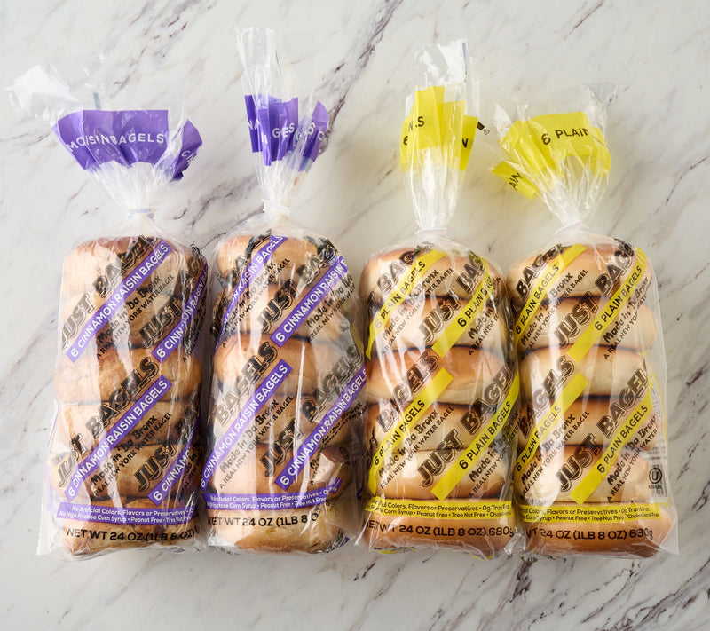 Just Bagels (24) 4 oz NYC Cinnamon Raisin Bagel Assortment — View 2