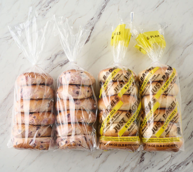 Just Bagels (24) 4 oz NYC Blueberry Bagel Assortment — View 2
