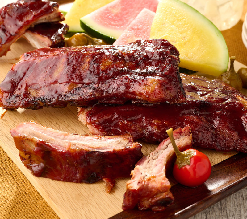Corky's BBQ (3) 2-lb Original or Bourbon Honey Baby Back Ribs — Main view