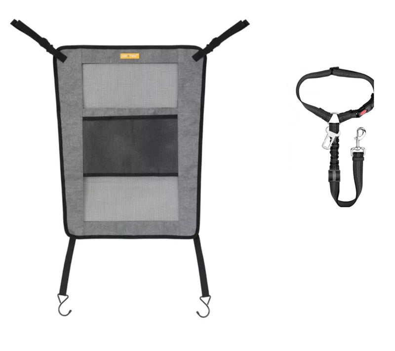Pet Field 2-Piece Car Seatbelt Kit with Pet Barrier — Main view