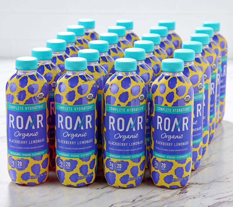 Roar Organic (24) 18 oz Bottles Vitamin & Electrolyte Lemonade — Main view