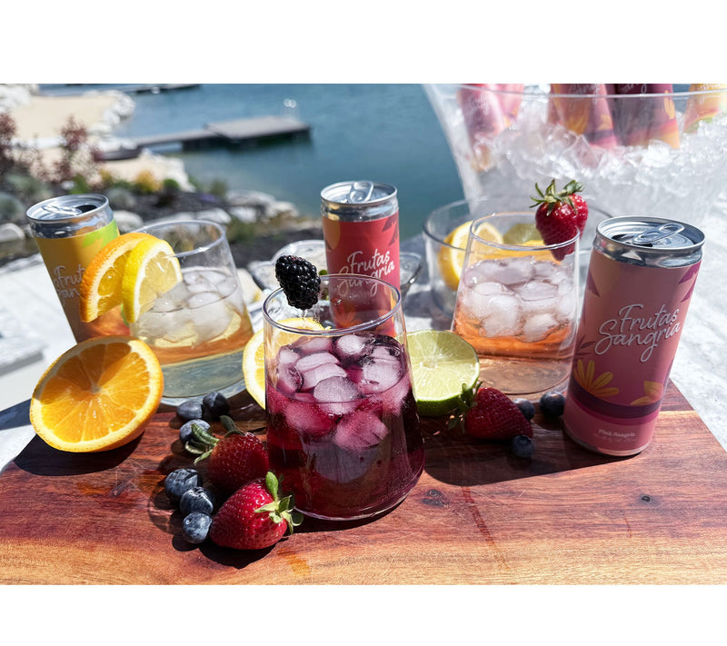 Vino Voyage Frutas Sangria (12) 250 ml Can of Sangria Wine — View 4