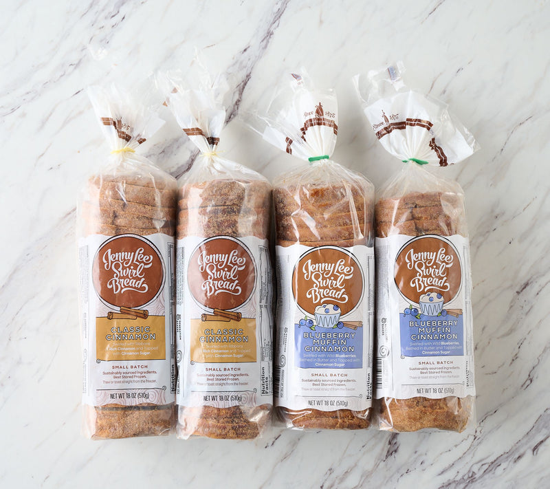 Jenny Lee (4) 18oz Loaves Blueberry Muffin Cinnamon Swirl Bread — View 2