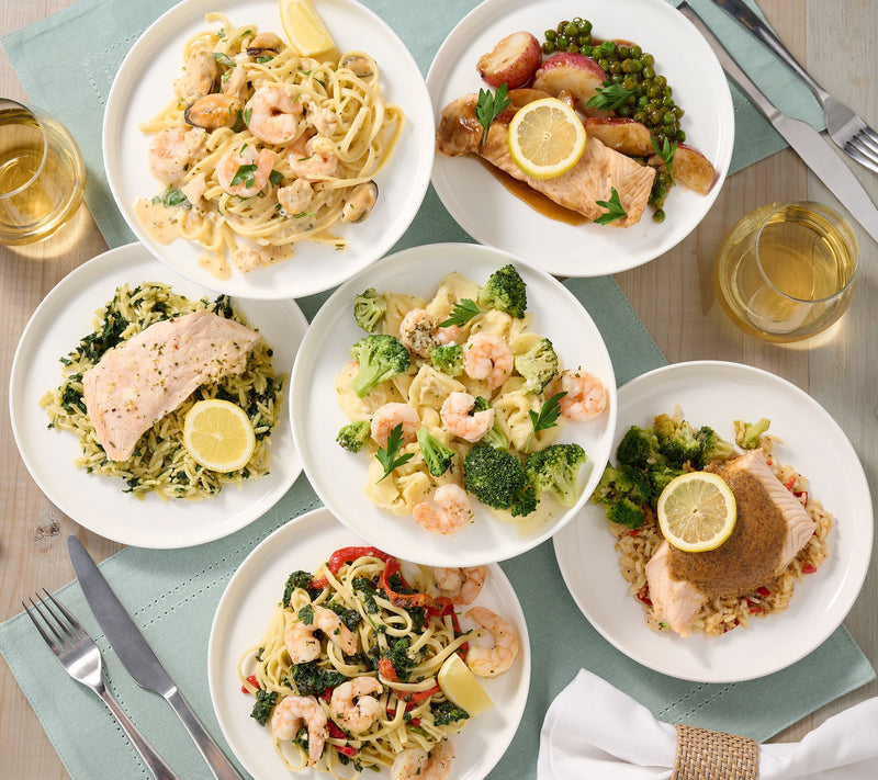 Egg Harbor (6) 10 oz Salmon or Shrimp Microwave Meals — Main view