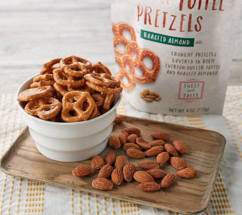Everton Toffee (6) 4oz Bags of Butter Toffee Pretzels — Main view