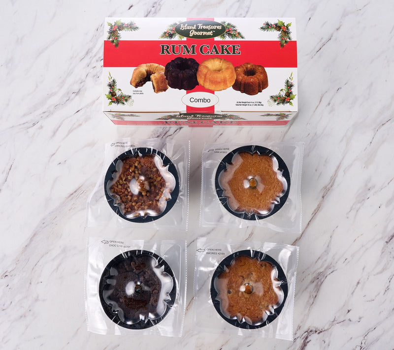 Island Tresures (4) 4 oz Rum Cake In Choice of Flavor — View 2