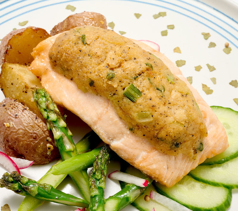 Egg Harbor (8) 6 oz Snow Crab Stuffed Faroe Island Salmon — Main view