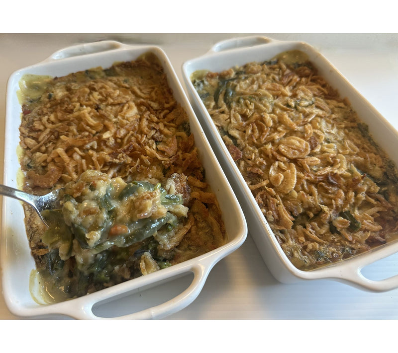 Corky's (2) 2 lb. Green Bean Casserole with Crispy Topping — Main view