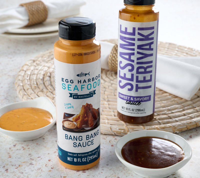 Rastelli's S/2 10-oz Sesame Teriyaki & Bang Bang Sauce Combo — Main view