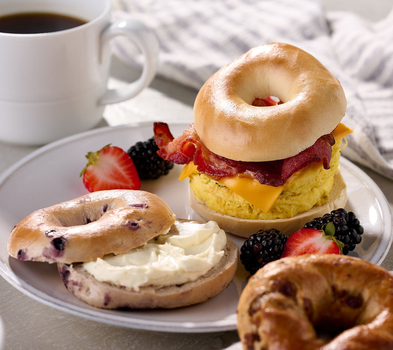 Just Bagels (36) 2 oz Pre-Sliced Mini New York City Bagels — Main view