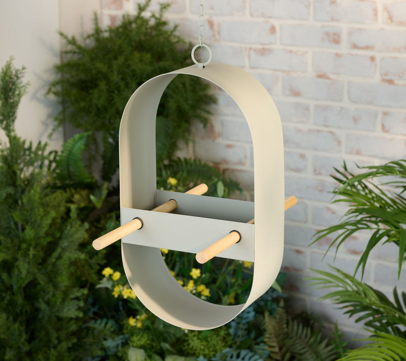 Garden Reflections Hanging Metal Bird Feeder By Sandra — View 3