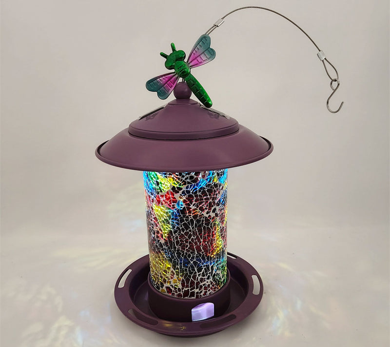 Temp-tations Outdoors Solar Bird Feeder w/ Interchangeable Critter Icons — View 14