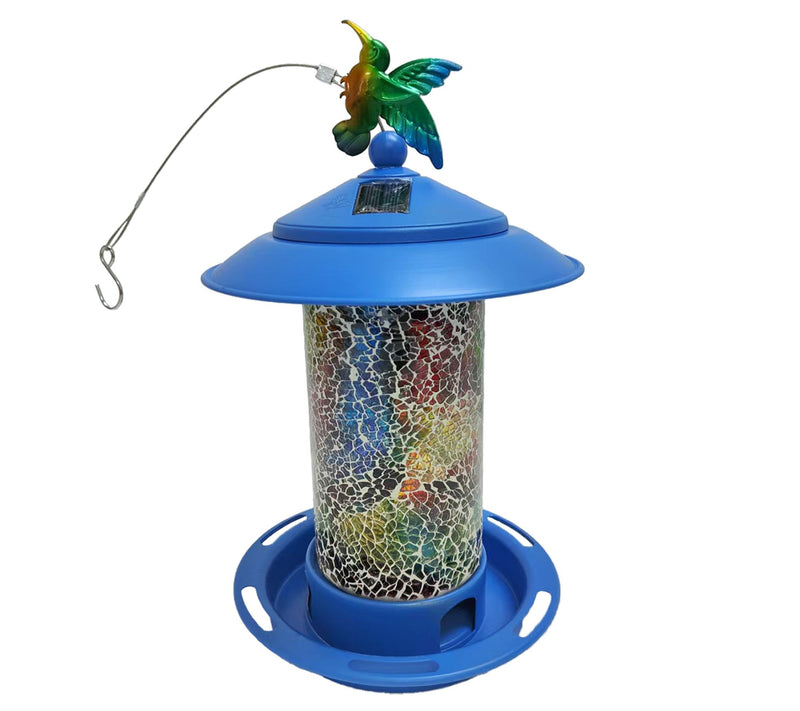 Temp-tations Outdoors Solar Bird Feeder w/ Interchangeable Critter Icons — View 3
